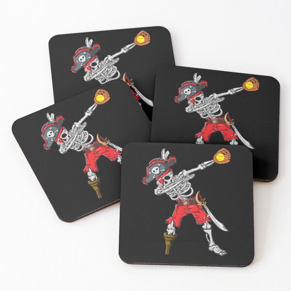 Item preview, Dabbing Skeleton Pirate Softball Ball Halloween Costume designed and sold by Dressed For  Duty.