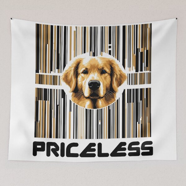 Item preview, Priceless Golden Retriever – Barcode Dog Art designed and sold by Fredster1966.