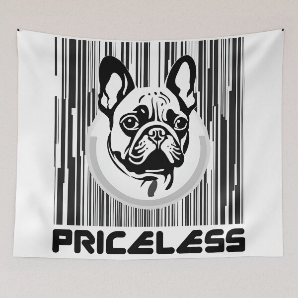 Item preview, Priceless French Bulldog – Barcode Art Design designed and sold by Fredster1966.