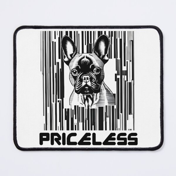 Artikelvorschau, Unbezahlbare französische Bulldogge – Barcode-Kunst entworfen und verkauft von Fredster1966.
