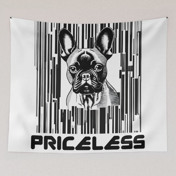 Item preview, Priceless French Bulldog – Barcode Art designed and sold by Fredster1966.
