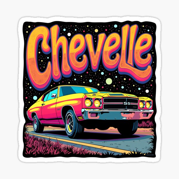Item preview, Psychedelic Chevelle designed and sold by Automotive Art by Greg.