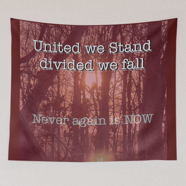 Item preview, United We Stand Divided We Fall – Inspirational Unity Quote  designed and sold by aadventures.