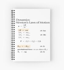 Dynamics: Newton's Laws of Motion, #Dynamics, #Newton, #Laws, #Motion, #NewtonLaws, #NewtonsLaws, #Physics Spiral Notebook