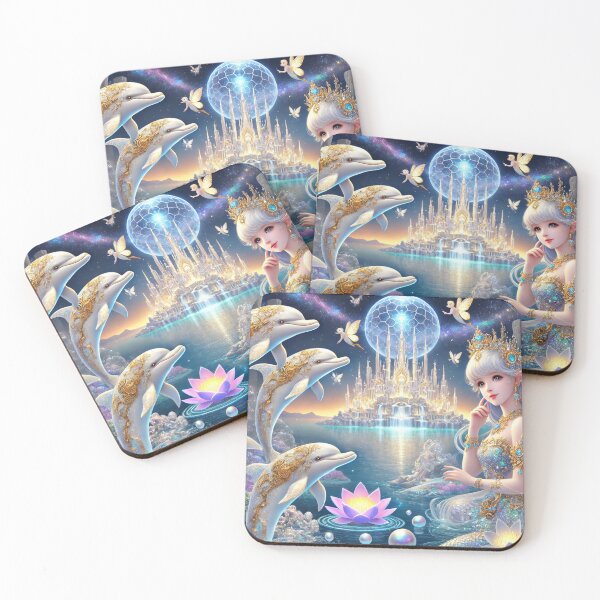 Item preview, Osirizyah_008L14P140 Mermaid and Dolphins designed and sold by OsirizyahDesign.