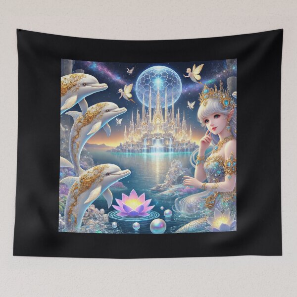 Item preview, Osirizyah_008L14P140 Mermaid and Dolphins designed and sold by OsirizyahDesign.