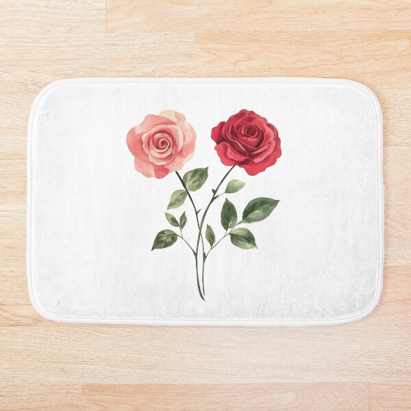 Aperçu de l'œuvre Copie de l'art kawaii de la Saint-Valentin d'un joli bouquet de roses rouges en forme de cœur plié, tenant un cœur rouge créée et vendue par TheRedPixels.