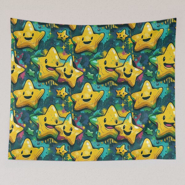 Item preview, Graffiti Star Pattern designed and sold by KiwiGrizzly.