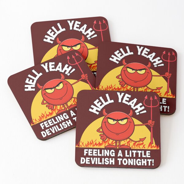 Item preview, Funny Devil Cartoon Hell Yeah! Frit-Tees designed and sold by Shean Fritts.