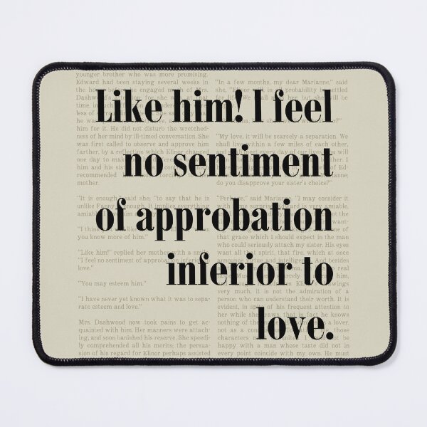 Item preview, Sense and Sensibility Jane Austen Quote Art designed and sold by kakarikihill.