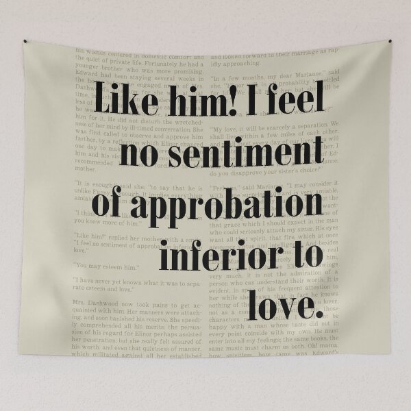 Item preview, Sense and Sensibility Jane Austen Quote Art designed and sold by kakarikihill.