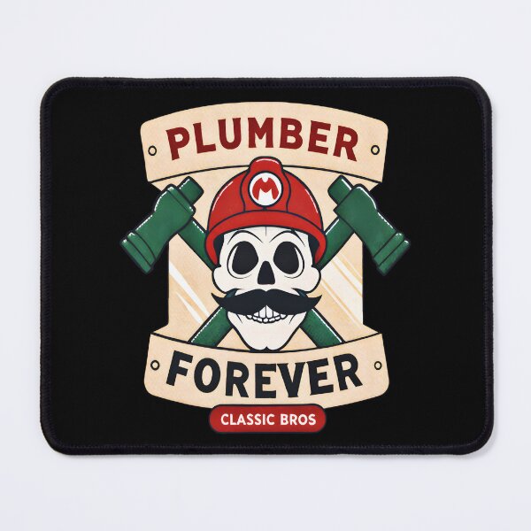 Item preview, Plumber Forever - Classic Bros Skull designed and sold by AlphaTeez.