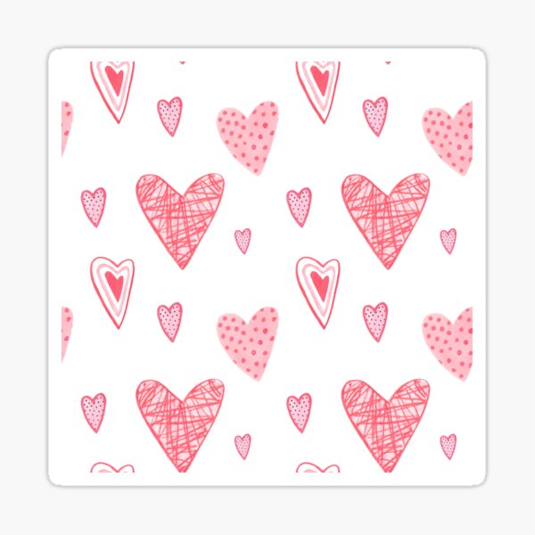Item preview, Hand Drawn Pink Heart designed and sold by FestivityFinds.
