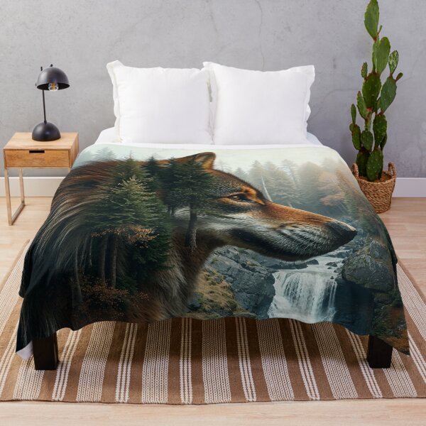 Item preview, Gray Wolf, Forest and River designed and sold by Skye Ryan-Evans.