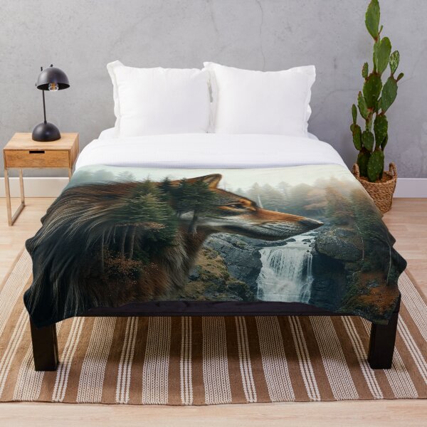 Item preview, Gray Wolf, Forest and River designed and sold by Skye Ryan-Evans.