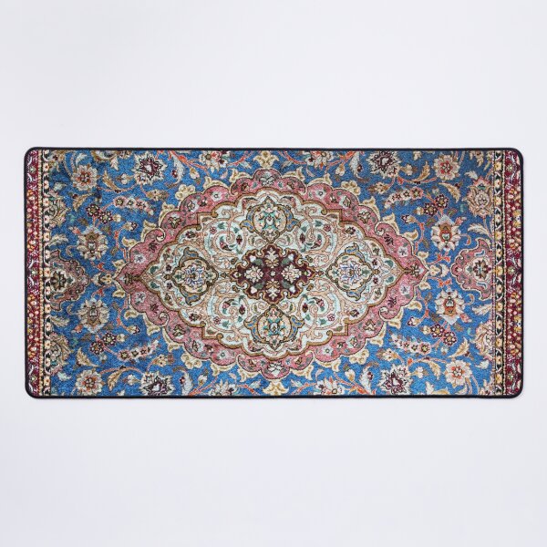 Item preview, blue desk carpet  designed and sold by Agranshi Saxena.
