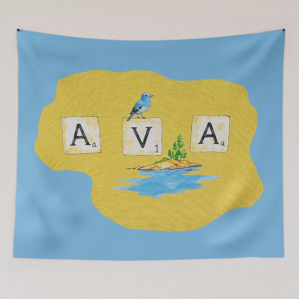 Item preview, Ava - A Girl's Name Meaning 'Life, Bird, Water, Island' designed and sold by my-wishlist.