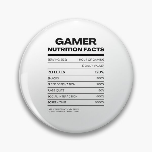 Item preview, Gamer Nutrition Facts - Funny Gamer Saying designed and sold by mimiscreativity.