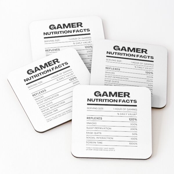Item preview, Gamer Nutrition Facts - Funny Gamer Saying designed and sold by mimiscreativity.