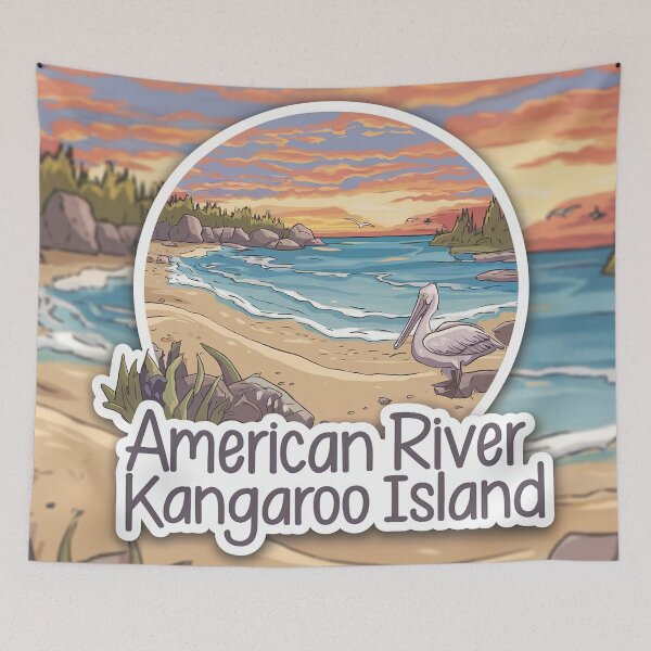 Item preview, American River Large Sticker designed and sold by Random Designs.