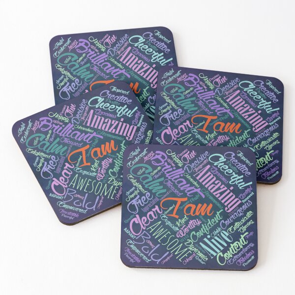 Item preview, I am Affirmations Word Cloud Art designed and sold by Nartissima.