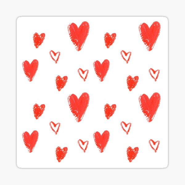 Item preview, Hand Drawn Red Heart designed and sold by FestivityFinds.