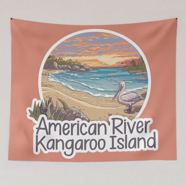 Item preview, American River Sticker designed and sold by Random Designs.