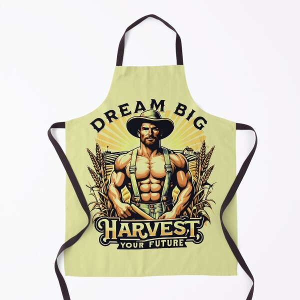 Item preview, Dream Big Harvest Your Future Strong Farmer Amidst Golden Wheat designed and sold by SplashTastic.
