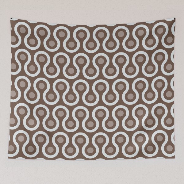 Item preview, Geometric Pattern: Looped Circles: Brownstone designed and sold by Red Wolf.