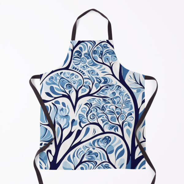 Item preview, Dynamic Swirls Of Eucalyptus Trees In Blues designed and sold by AussieConcepts.
