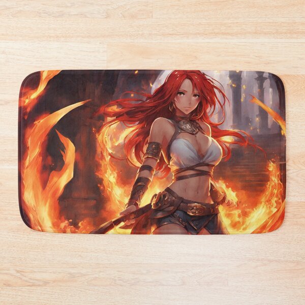 Item preview, Crimson Blaze, anime red hair designed and sold by 9blueart.