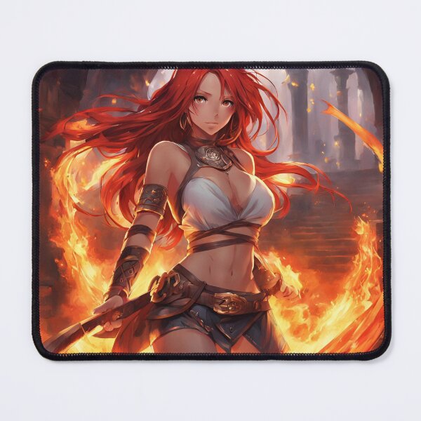 Item preview, Crimson Blaze, anime red hair designed and sold by 9blueart.