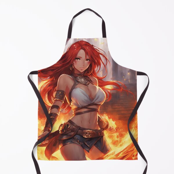 Item preview, Crimson Blaze, anime red hair designed and sold by 9blueart.