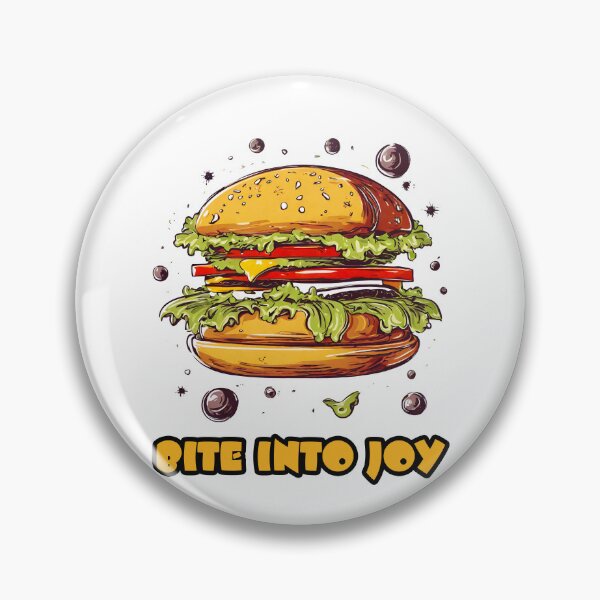 Item preview, Bite Into Joy - Burger quote 1 designed and sold by Tom-Johnson.