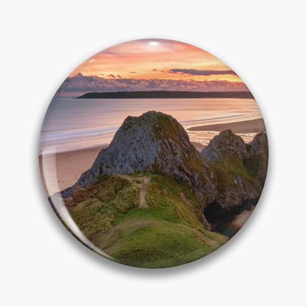 Item preview, Sunset over Three Cliffs Bay, Gower designed and sold by Dan Santillo.
