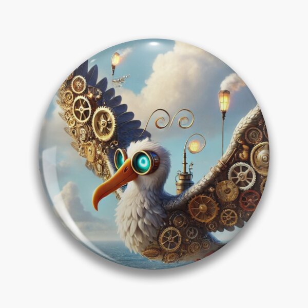 Item preview, Steampunk Wandering Albatross designed and sold by Sillytoe.
