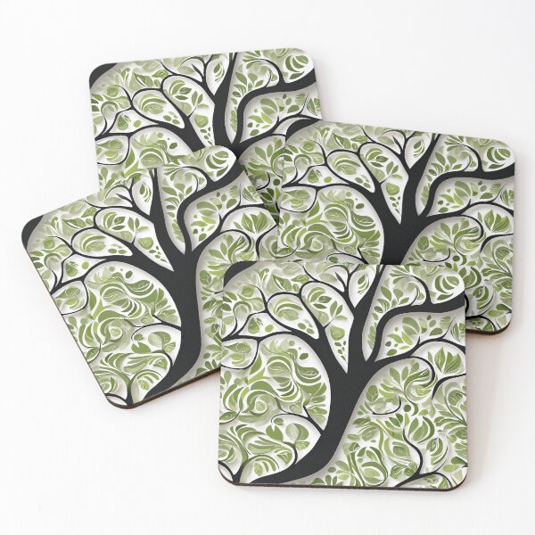 Item preview, Dynamic Swirls Of Eucalyptus Trees In Green designed and sold by AussieConcepts.