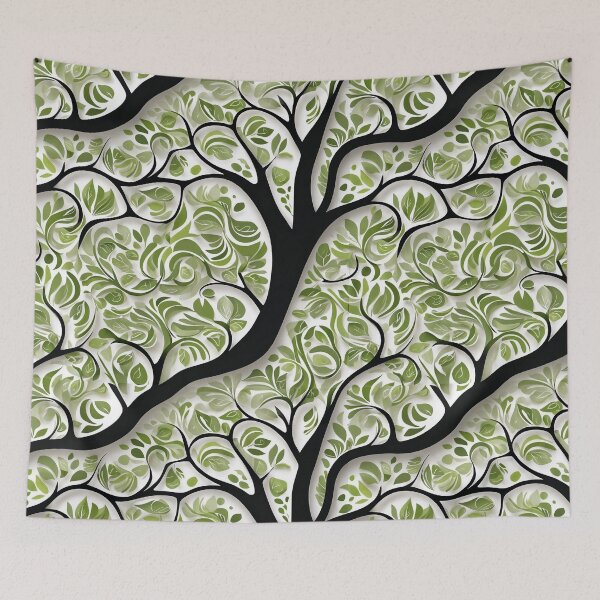 Item preview, Dynamic Swirls Of Eucalyptus Trees In Green designed and sold by AussieConcepts.