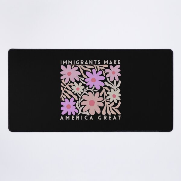 Item preview, Immigrants Make America Great, Matisse Inspired Floral Political Activism Progressive Pro Immigration Wildflower designed and sold by janettavolkme.