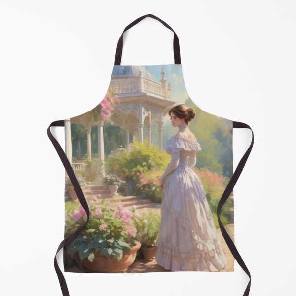 Item preview, Victorian Elegance: A Lady Before the Garden Pavilion designed and sold by BlareBlare.