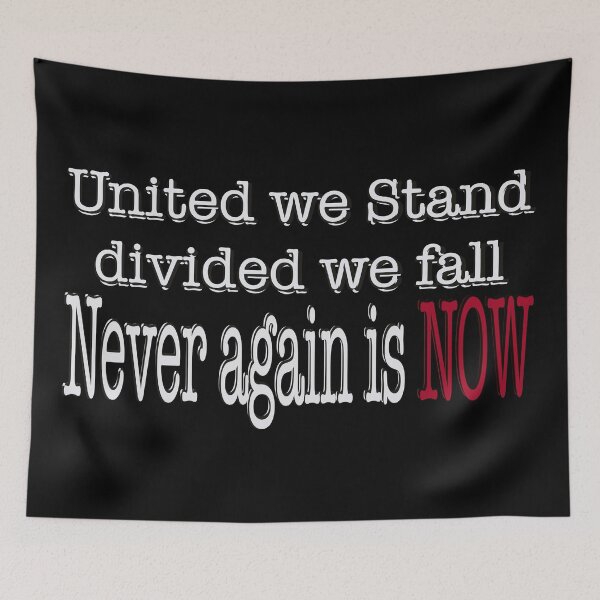 Item preview, United We Stand Divided We Fall – Inspirational Unity Quote  designed and sold by aadventures.