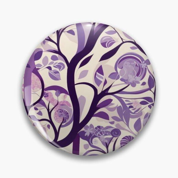 Item preview, Dynamic Swirls Of Eucalyptus Trees In Purples designed and sold by AussieConcepts.