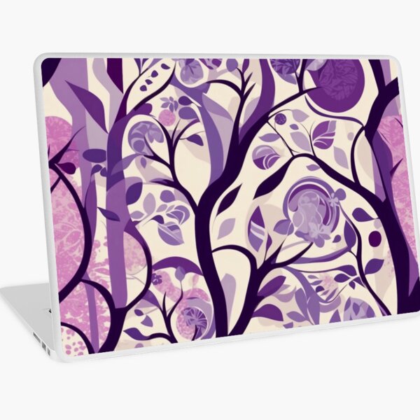 Item preview, Dynamic Swirls Of Eucalyptus Trees In Purples designed and sold by AussieConcepts.