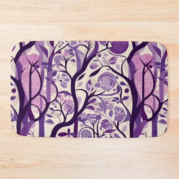 Item preview, Dynamic Swirls Of Eucalyptus Trees In Purples designed and sold by AussieConcepts.