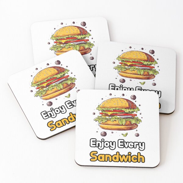 Item preview, Enjoy Every Sandwich - Burger quote 1 designed and sold by Tom-Johnson.