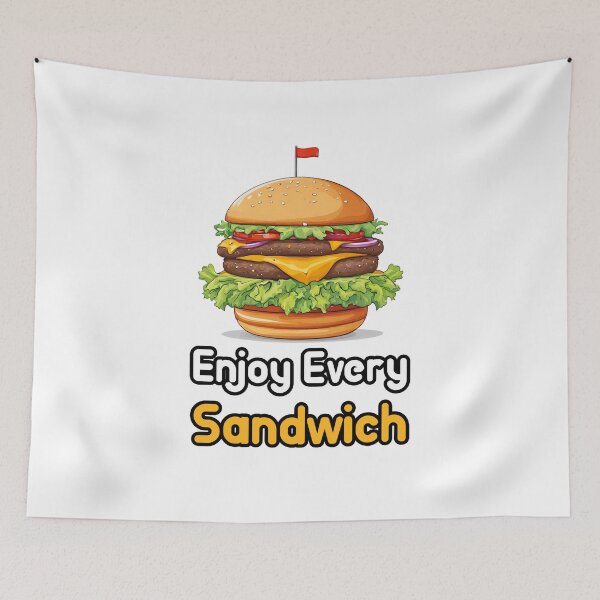 Item preview, Enjoy Every Sandwich - Burger quote 3 designed and sold by Tom-Johnson.