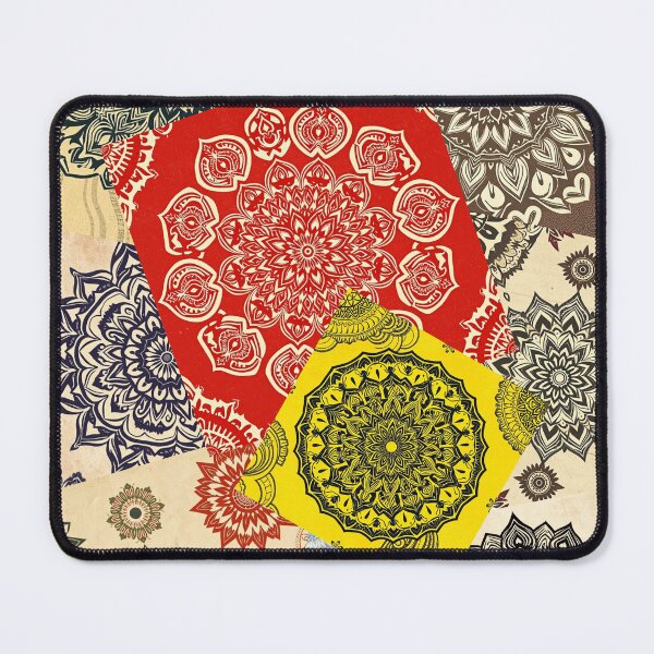Item preview, Japanese Mandala Patchwork | Boho Geometric Art designed and sold by SakuraJapanArt.
