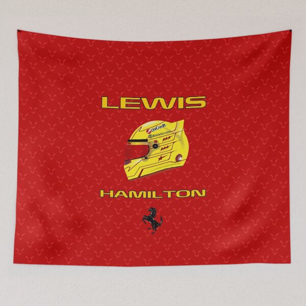 Item preview, Lewis Hamilton Ferrari red  designed and sold by Pink Polar F1.