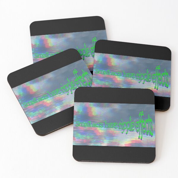 Item preview, "Small Acts, Ripple Effects" – Rainbow Water Ripple Design designed and sold by aadventures.