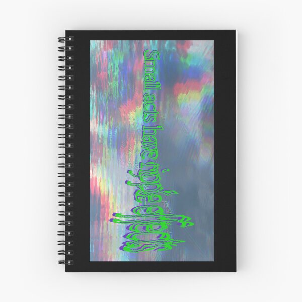 Item preview, "Small Acts, Ripple Effects" – Rainbow Water Ripple Design designed and sold by aadventures.